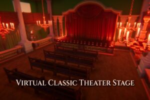 Virtual Classic Theater Stage 3D Model   3D Interior   Unity Asset Store