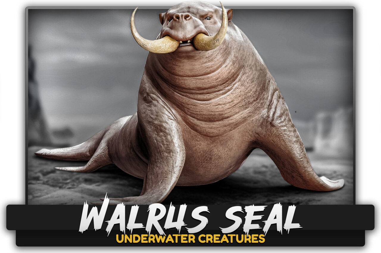 Walrus Seal Underwater Enemy Creature Characters Unity Asset Store
