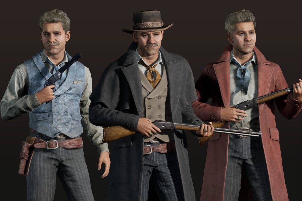Western Character Henry   Gunner Cheater Gambler Huckster Cowboy Wild West Man   Characters   Unity Asset Store