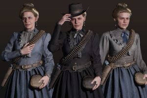 Western Character Louise   Antagonist Citizen Widow Gunner Wild West Woman   Characters   Unity Asset Store
