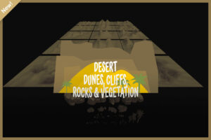 desert dunes cliffs rocks vegetation   3D Environments   Unity Asset Store