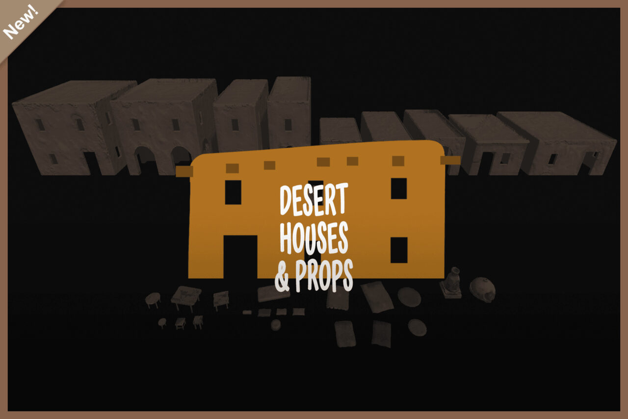 desert houses props   3D Props   Unity Asset Store