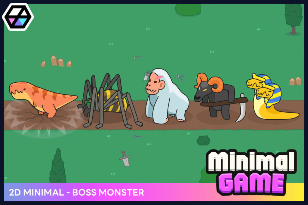 2D Minimal Boss Monsters   2D Characters   Unity Asset Store