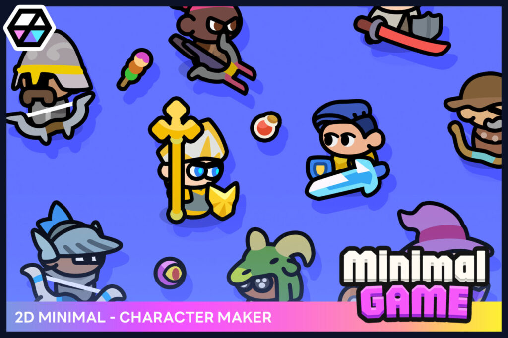 2D Minimal Character Maker   2D Characters   Unity Asset Store
