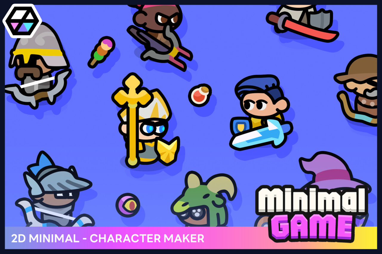 2D Minimal Character Maker   2D Characters   Unity Asset Store