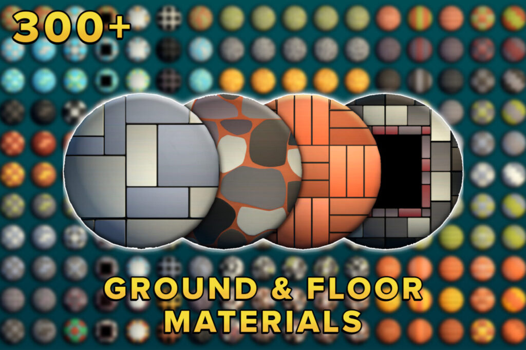 300 Stylized PBR Ground Surface Materials Brick Wood Stone Marble   2D Textures Materials   Unity Asset Store