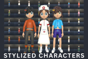 3D STYLIZED CHARACTERS 44 CHARACTERS   3D Characters   Unity Asset Store