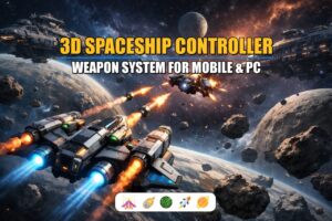 3D Spaceship Controller with Modular Weapon System for Mobile PC   Systems   Unity Asset Store
