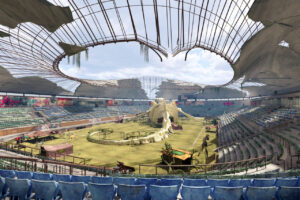 Abandoned Post Apocalyptic Football Stadium Modular Environment 3d Level   3D Urban   Unity Asset Store