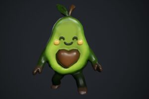 Avocado Low poly   3D Creatures   Unity Asset Store