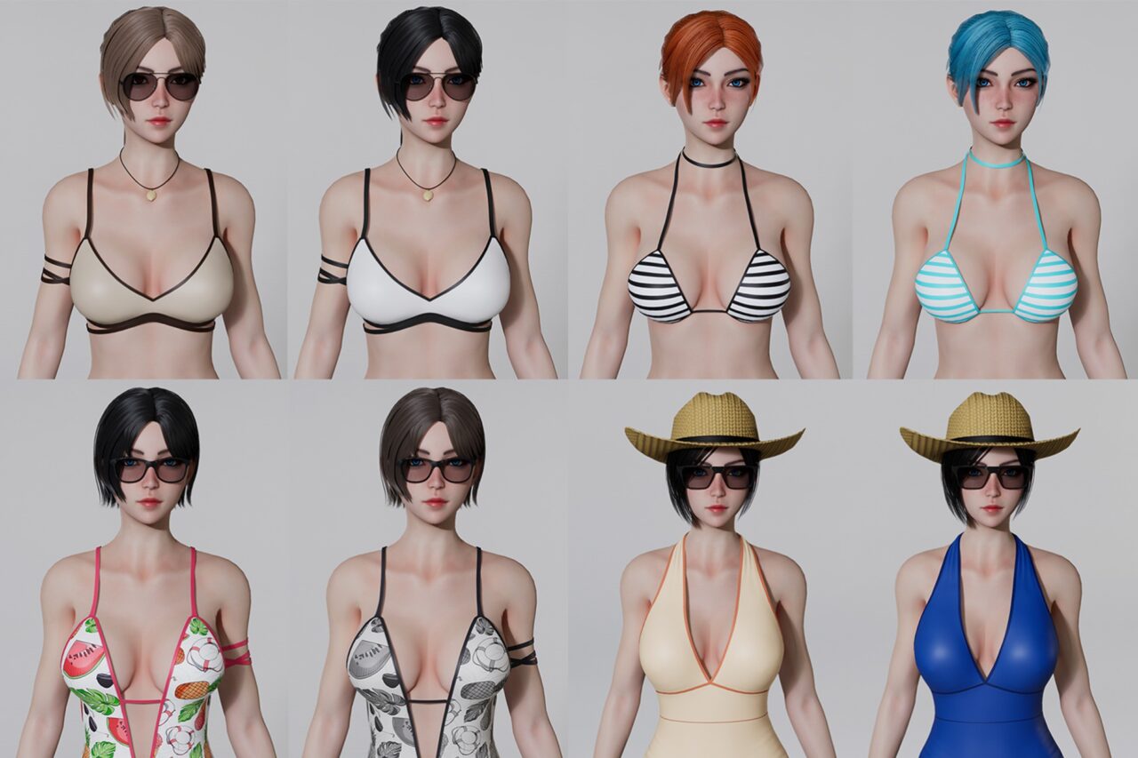 Beach Girl Pack   3D Characters   Unity Asset Store