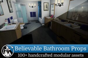 Believable Bathroom Props   3D Interior   Unity Asset Store