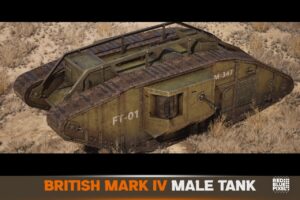 British Mark IV Male Tank   3D Props   Unity Asset Store