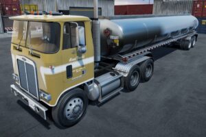 Cabover truck with fuel trailer   3D Vehicles   Unity Asset Store