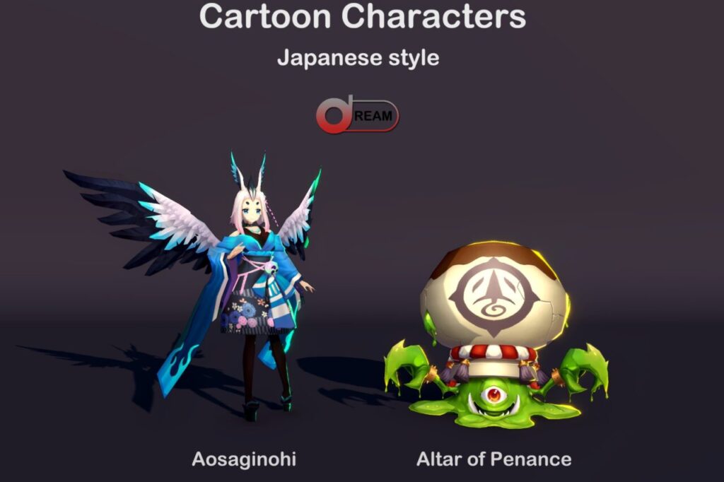 Cartoon Characters Japanese style18   Characters   Unity Asset Store