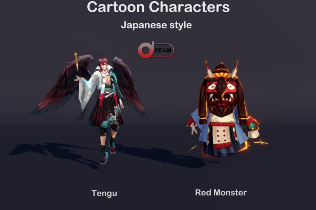 Cartoon Characters Japanese style19   Characters   Unity Asset Store