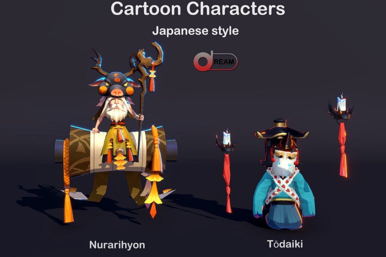 Cartoon Characters Japanese style22   Characters   Unity Asset Store