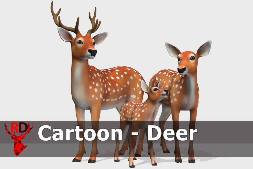 Cartoon Deer   Characters   Unity Asset Store