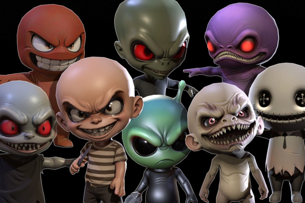 ChibiManiacPack1 3D Creatures Unity Asset Store