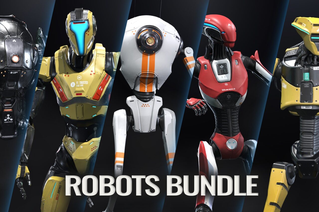 City 7 ROBOTS Bundle   3D Characters   Unity Asset Store