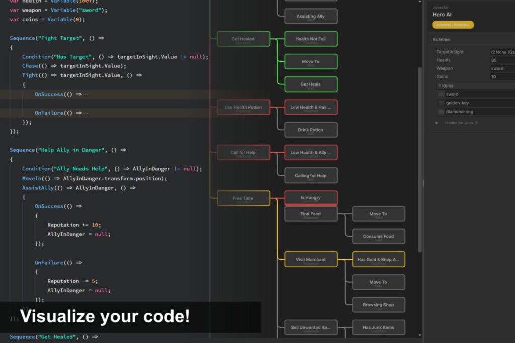 ClosureBT Code Based Behavior Tree Via Composition   Behavior AI   Unity Asset Store