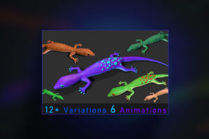 Colorful Lizards Pack   3D Animals   Unity Asset Store