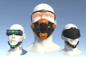 Cyberpunk Visors and Implants Pack 2   Props   Unity Asset Store