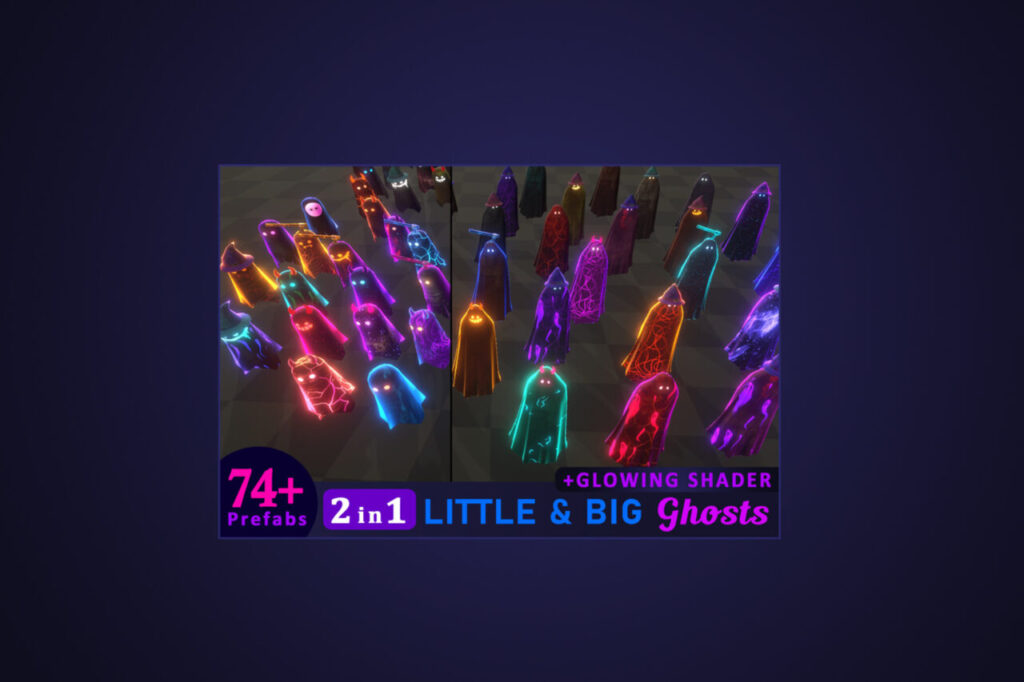 Dark Ghosts 2 in 1 PACK   3D Characters   Unity Asset Store