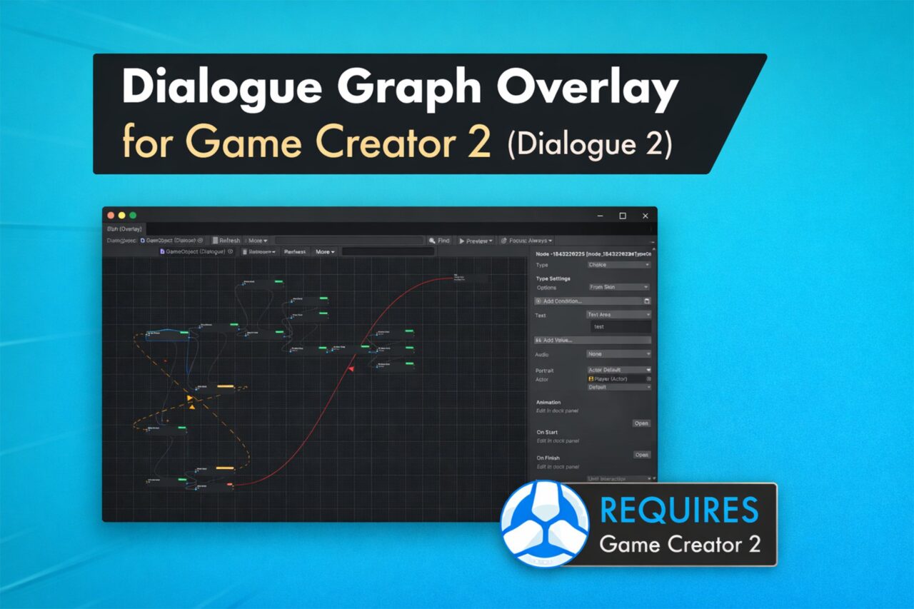 Dialogue Graph Overlay for Game Creator 2 Dialogue 2   Game Toolkits   Unity Asset Store
