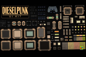 Dieselpunk UI GUI Kit   2D Icons   Unity Asset Store