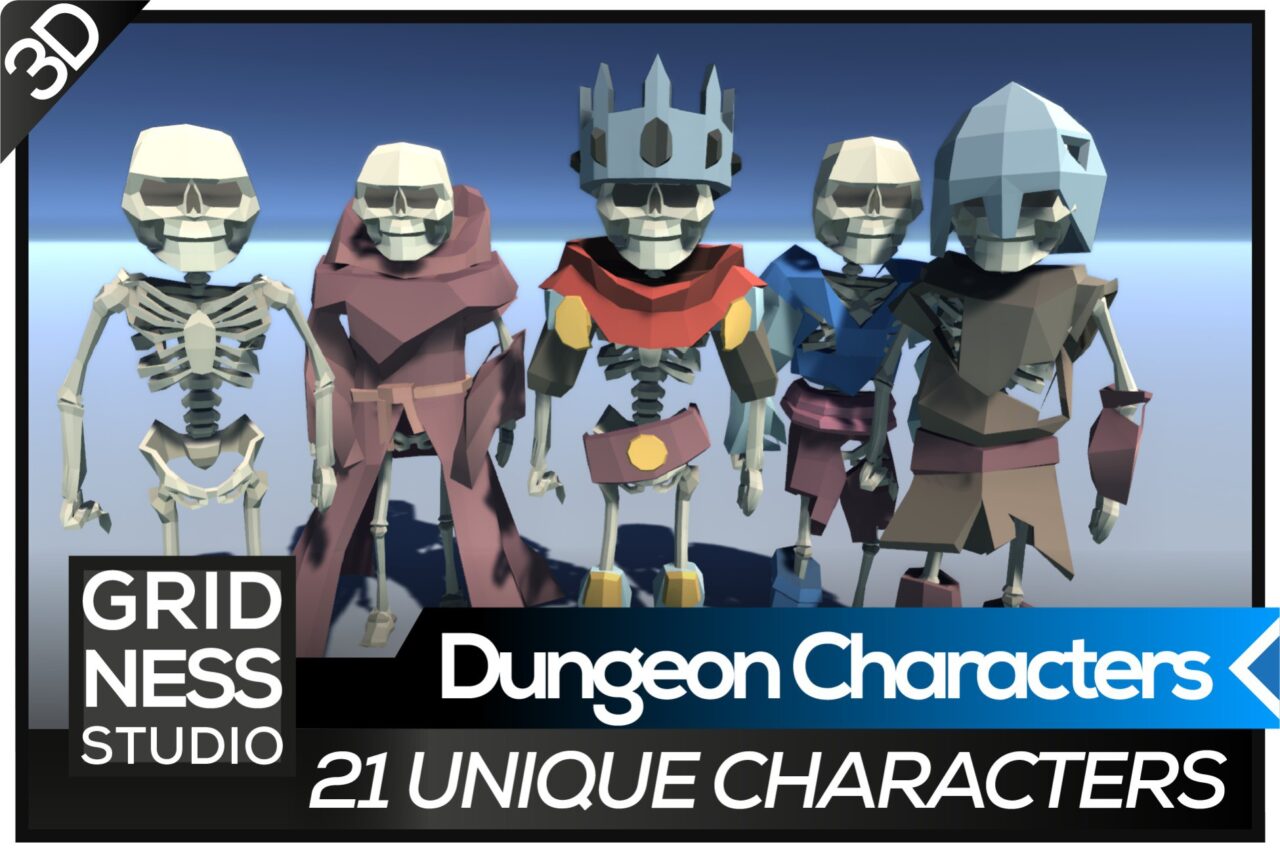 Dungeon Pack Characters 3D Characters Unity Asset Store