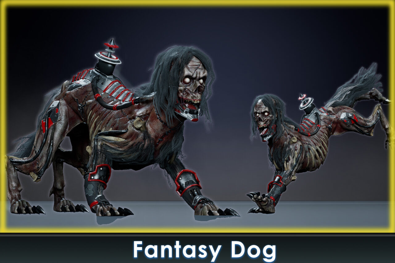 Fantasy Cyborg Dog   3D Characters   Unity Asset Store