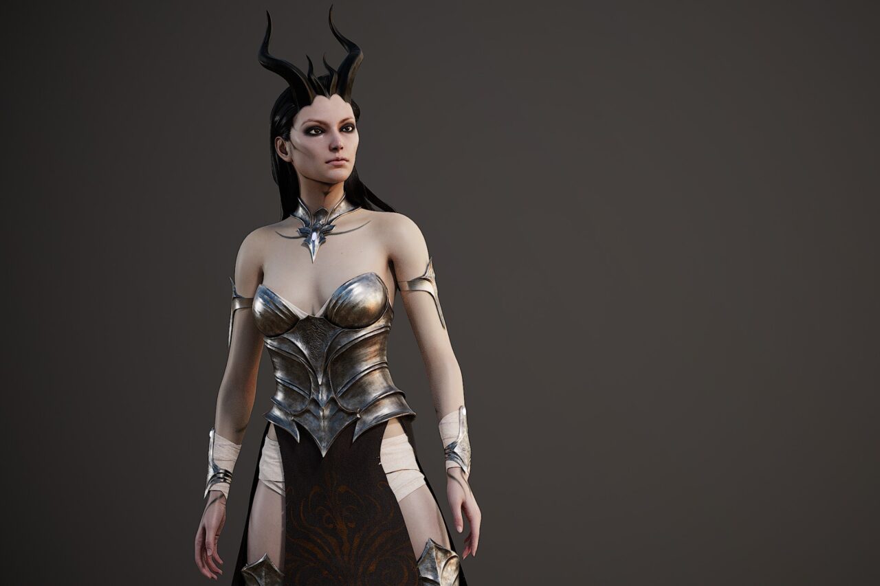 Fantasy Demones Girl   3D Characters   Unity Asset Store
