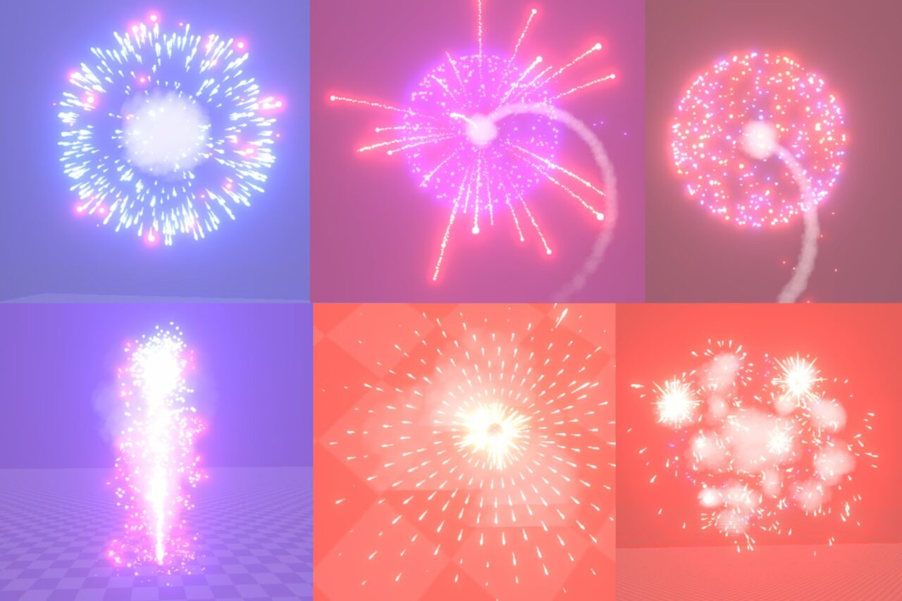 Fireworks Vfx 3d models   VFX Particles   Unity Asset Store