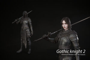 Gothic Knight 2   3D Humanoids   Unity Asset Store