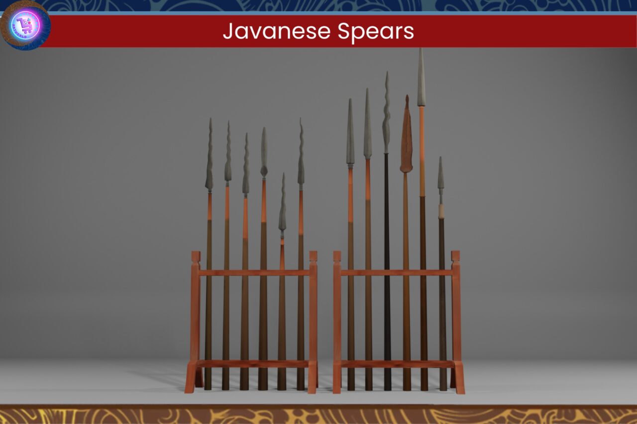 Javanese Spear pack   3D Weapons   Unity Asset Store