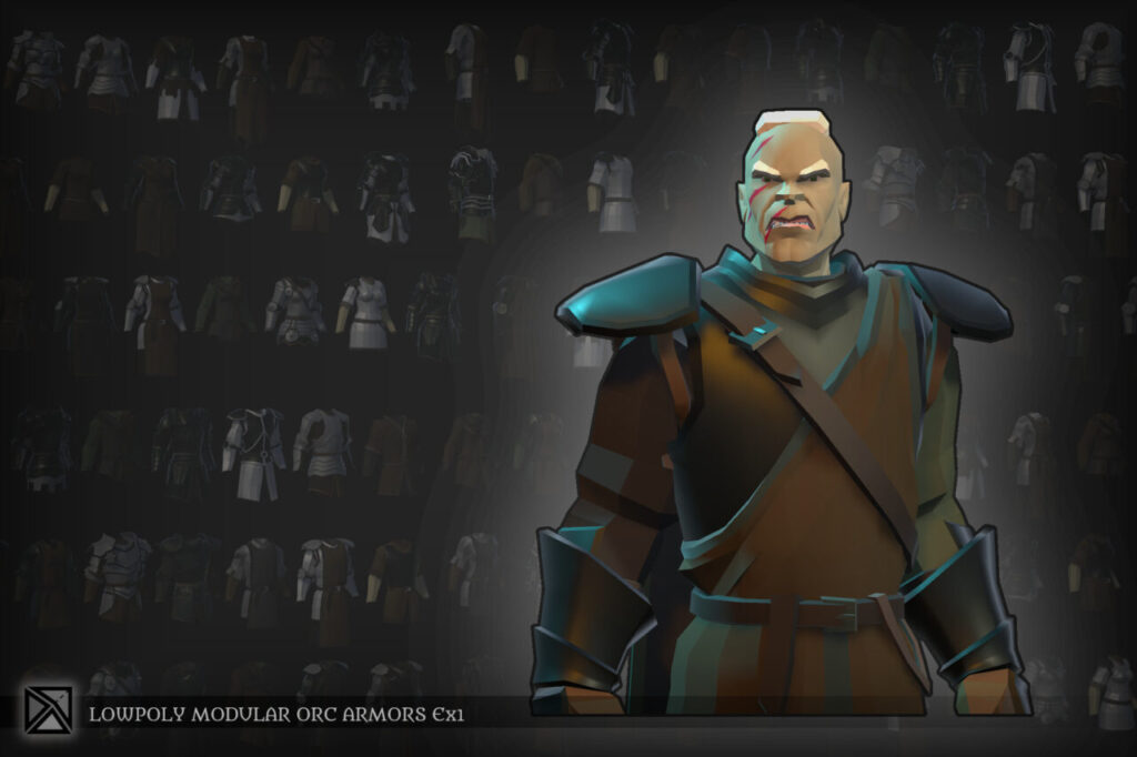 Low Poly Orcs Modular Armors Ex1 LOWPOLY MEDIEVAL FANTASY SERIES   3D Characters   Unity Asset Store