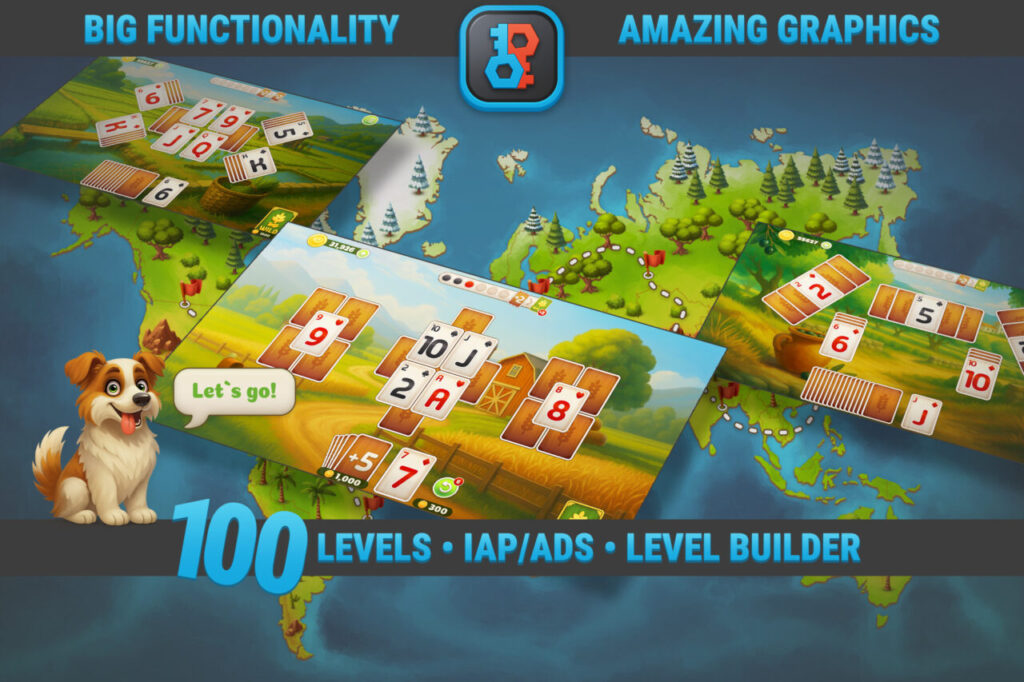 MK Solitaire Kit Farm TriPeaks Game Template   Systems   Unity Asset Store