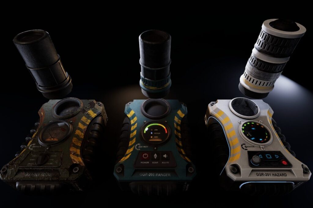 Modern upgradeable Geiger Counter Pack PBR   3D Tools   Unity Asset Store