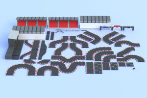 Modular Racing Circuit Lowpoly   3D Roadways   Unity Asset Store