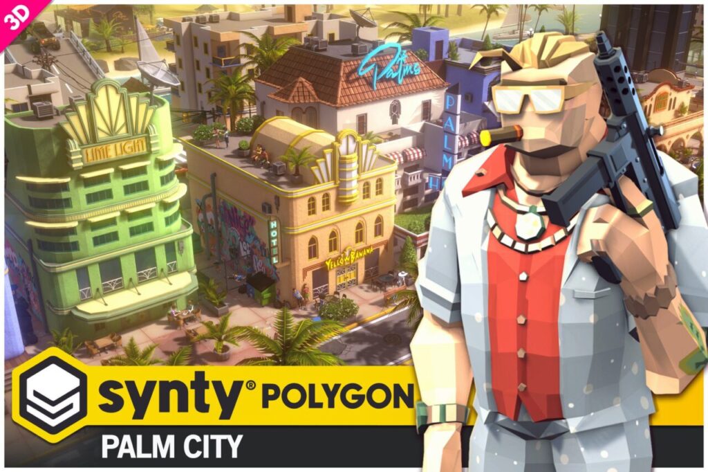 POLYGON Palm City Art by Synty   3D Urban   Unity Asset Store