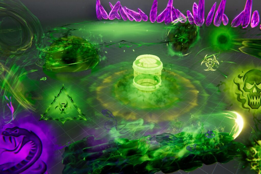 Poison and Acid Stylized VFX   Spells   Unity Asset Store