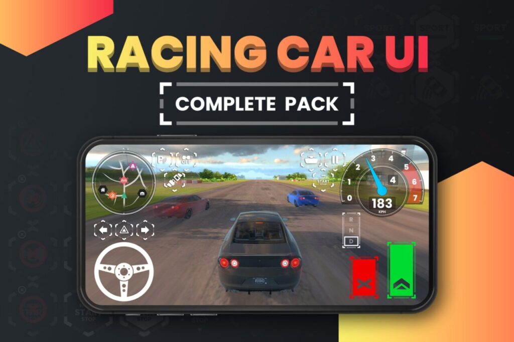 Racing Car UI   2D GUI   Unity Asset Store