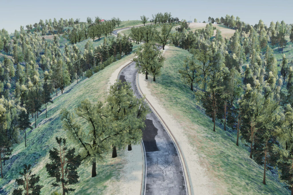 Realistic Hillclimb Track Castro   3D Roadways   Unity Asset Store
