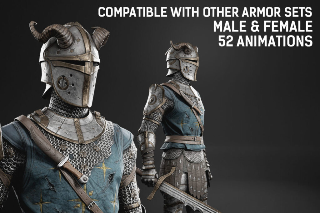 Rogue Knight Male and Female   Characters   Unity Asset Store