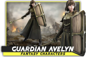 Shield Guardian Avelyn Stylized Warrior Girl   Characters   Unity Asset Store