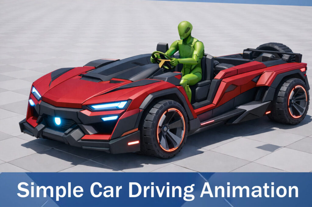 Simple Car Driving Animation   3D Animations   Unity Asset Store
