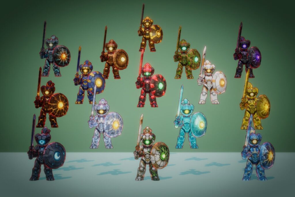 Solar Sentinel Stylized Fantasy Monster Rig Animations PixeliusVita   3D Creatures   Unity Asset Store