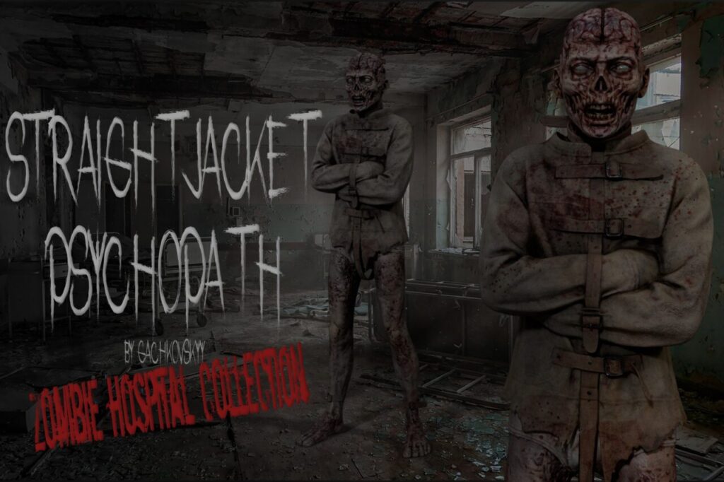 Straightjacket Psychopath Zombie Hospital Collection   Characters   Unity Asset Store
