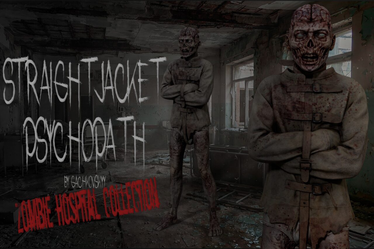 Straightjacket Psychopath Zombie Hospital Collection Characters Unity Asset Store